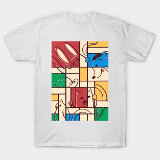 pets mondrian T-Shirt